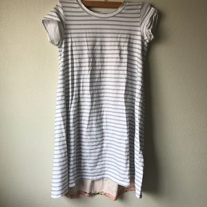 Custom made tee shirt dress with floral back